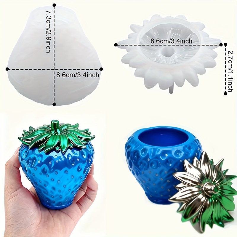1 piece of strawberry can resi - Resin Craft Ideas ulasan dan harga