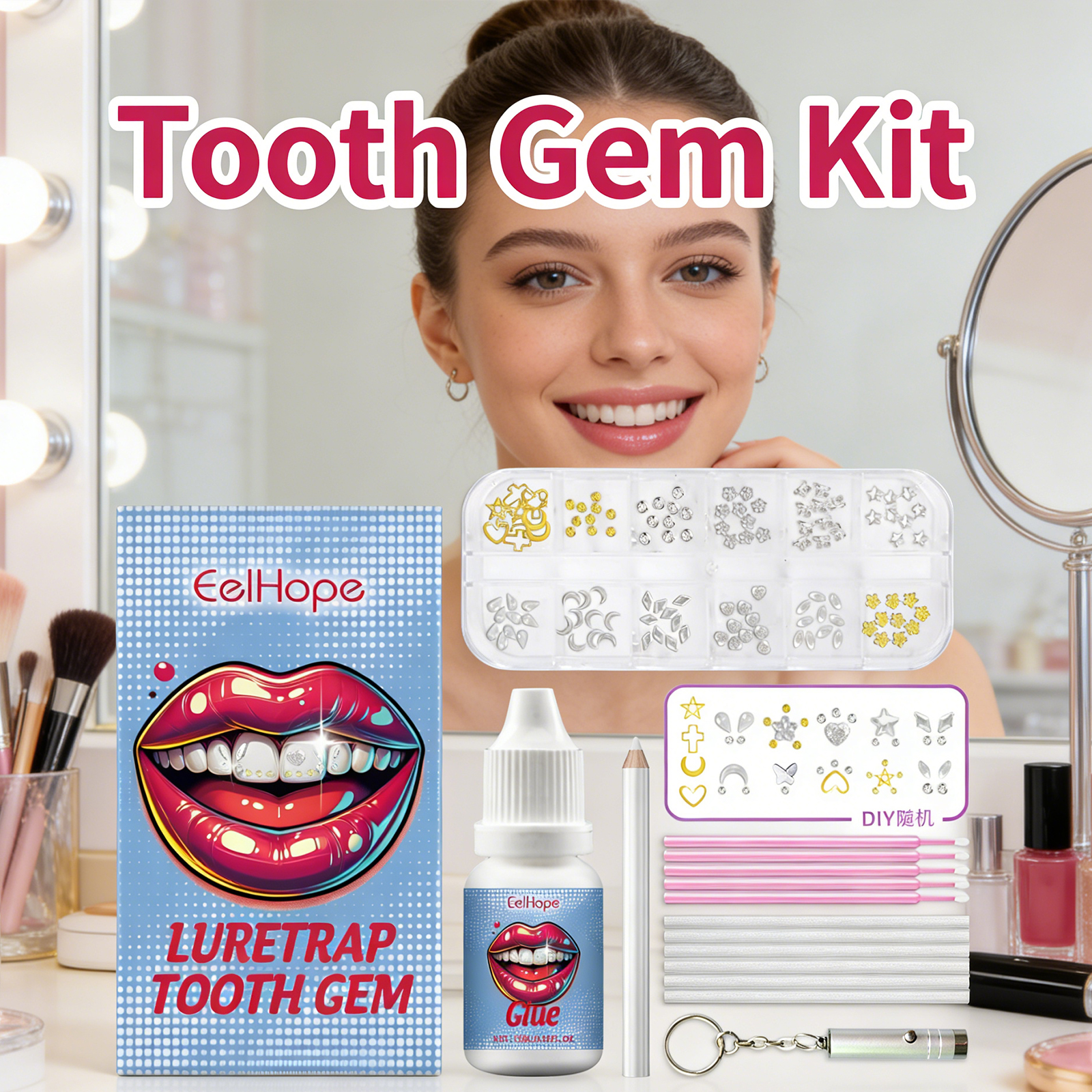 Tooth Gems Sparkling Teeth Jew - Resin Jewelry Kit ulasan dan harga