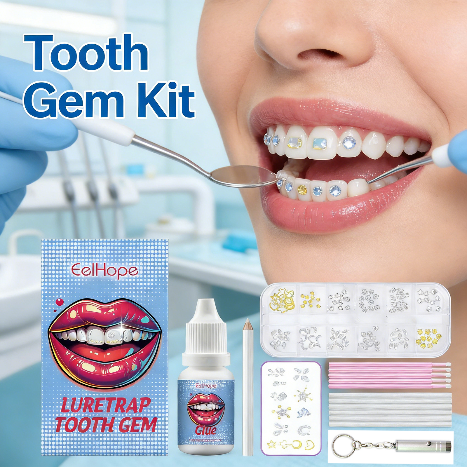 Tooth Gems Sparkling Teeth Jew - Resin Jewelry Kit ulasan dan harga
