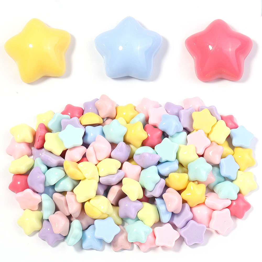 50pcs/lot 16mm Colorful Star R - Resin Crafts Diy ulasan dan harga