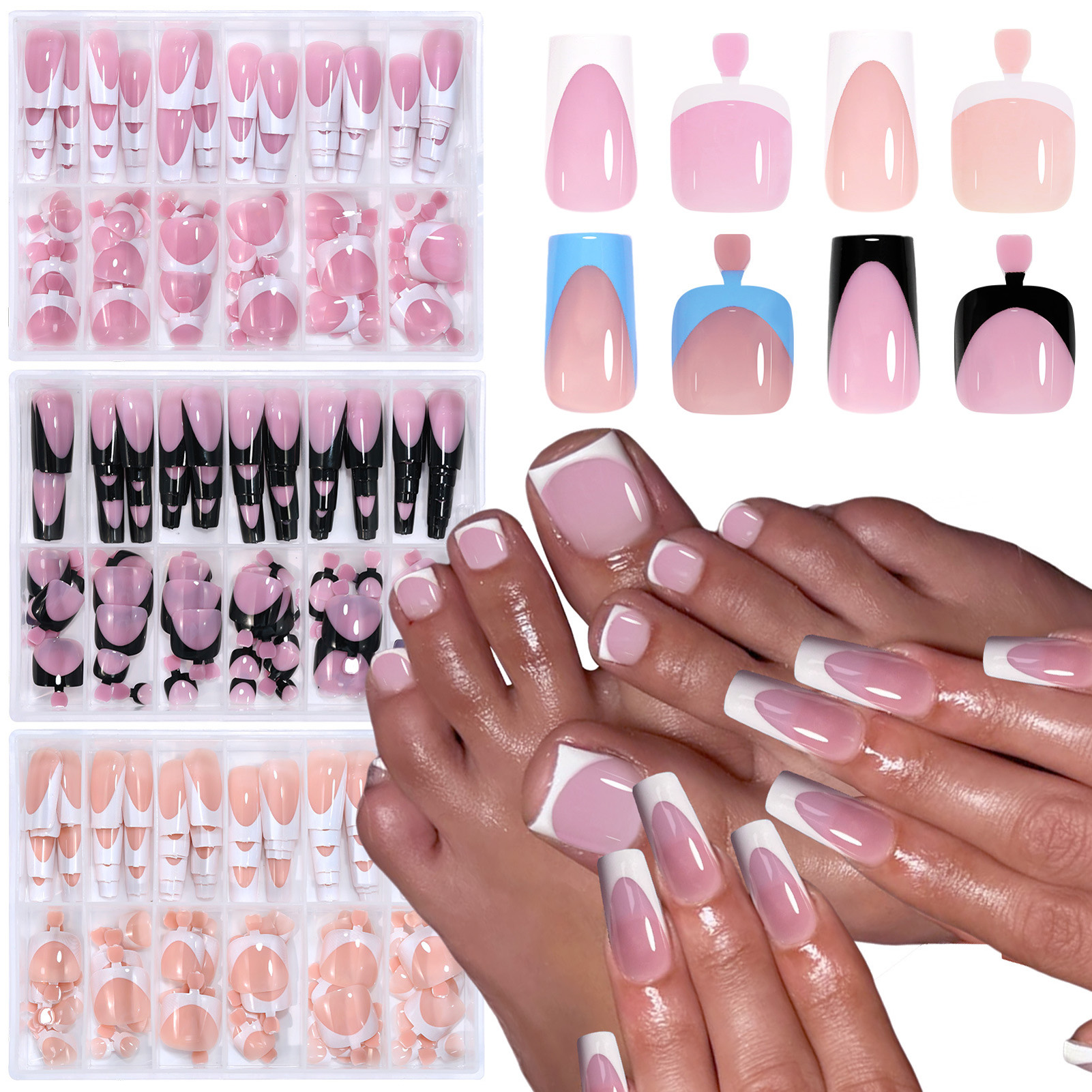 288PCS French Fake Nails Toena - Resin Craft Kit ulasan dan harga