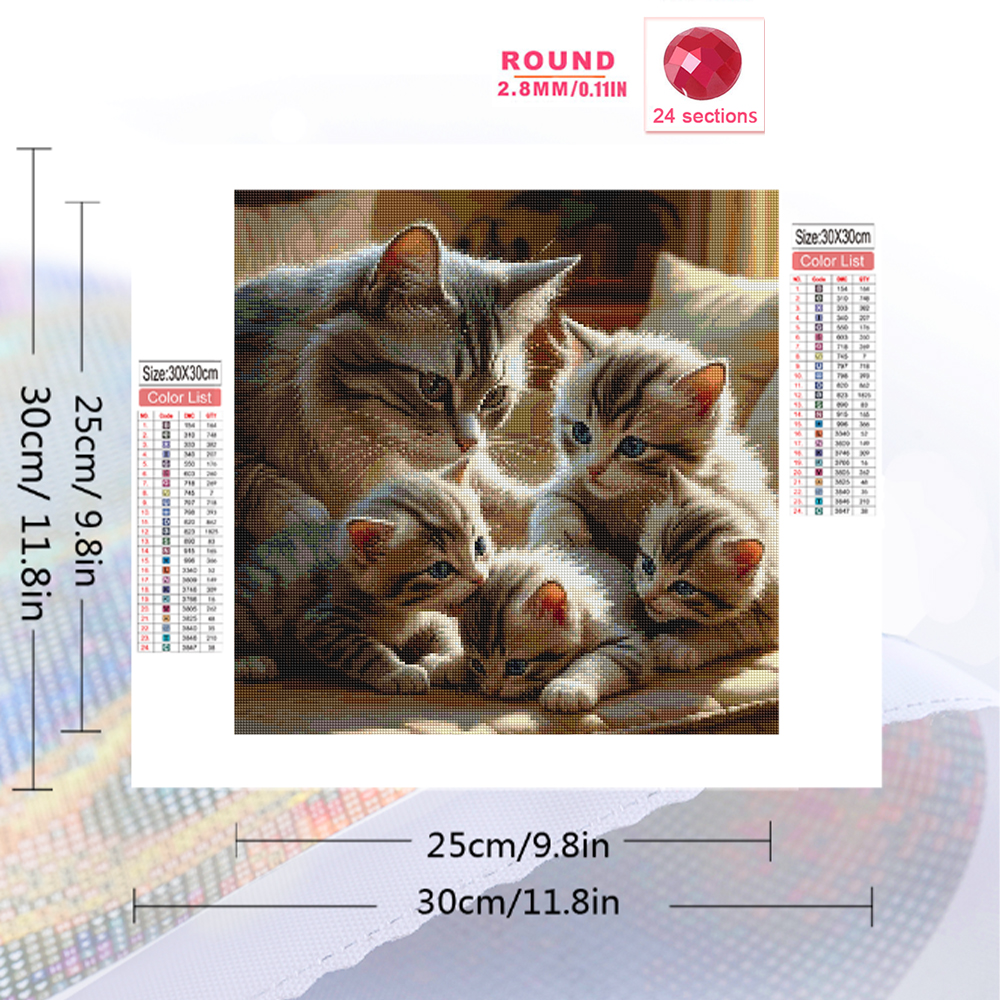Momoart DIY Diamond Mosaic Cat - Resin Craft For Beginners ulasan dan harga