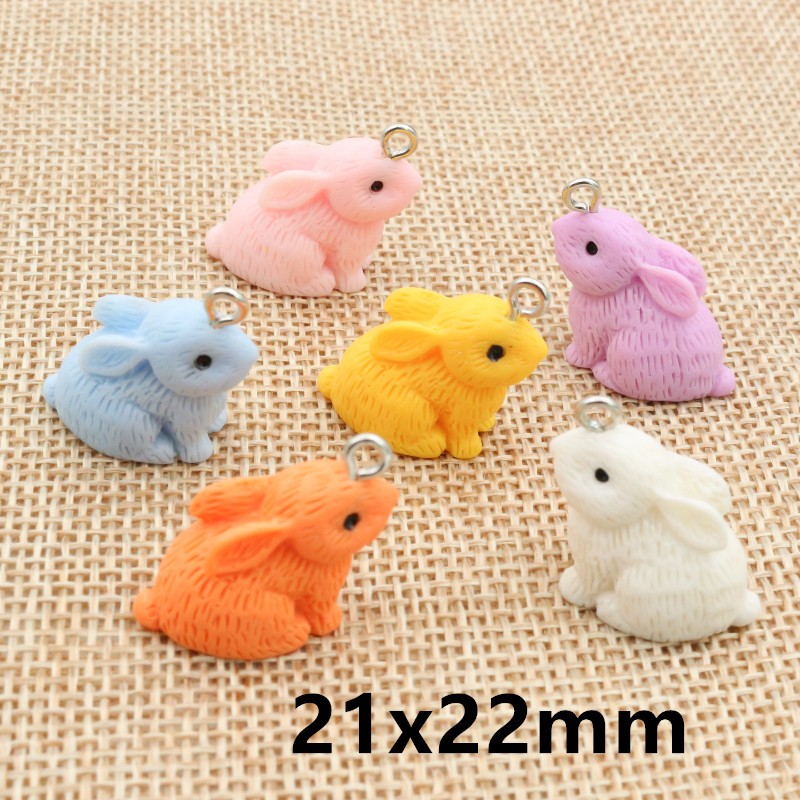 10PCS Resin Pendant Charms Rab - Resin Craft Supplies ulasan dan harga