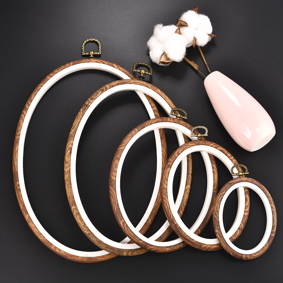 Imitated Wood Round,Oval Diffe - Wood Ring Blank ulasan dan harga