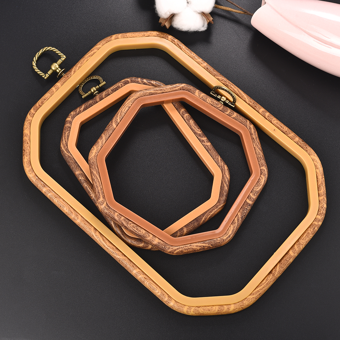 Imitated Wood Round,Oval Diffe - Wood Ring Blank ulasan dan harga