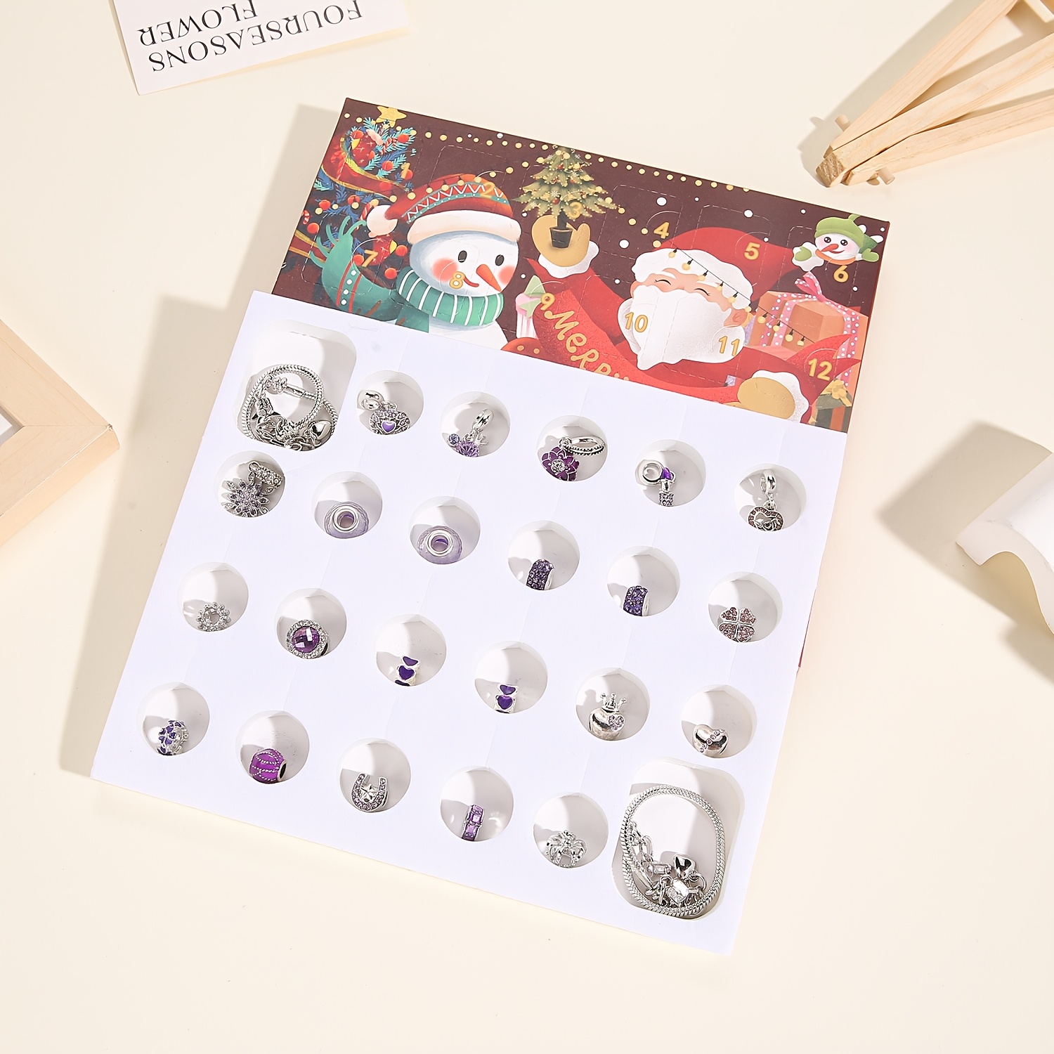 Christmas purple beads DIY jew - Resin Jewelry Kit ulasan dan harga