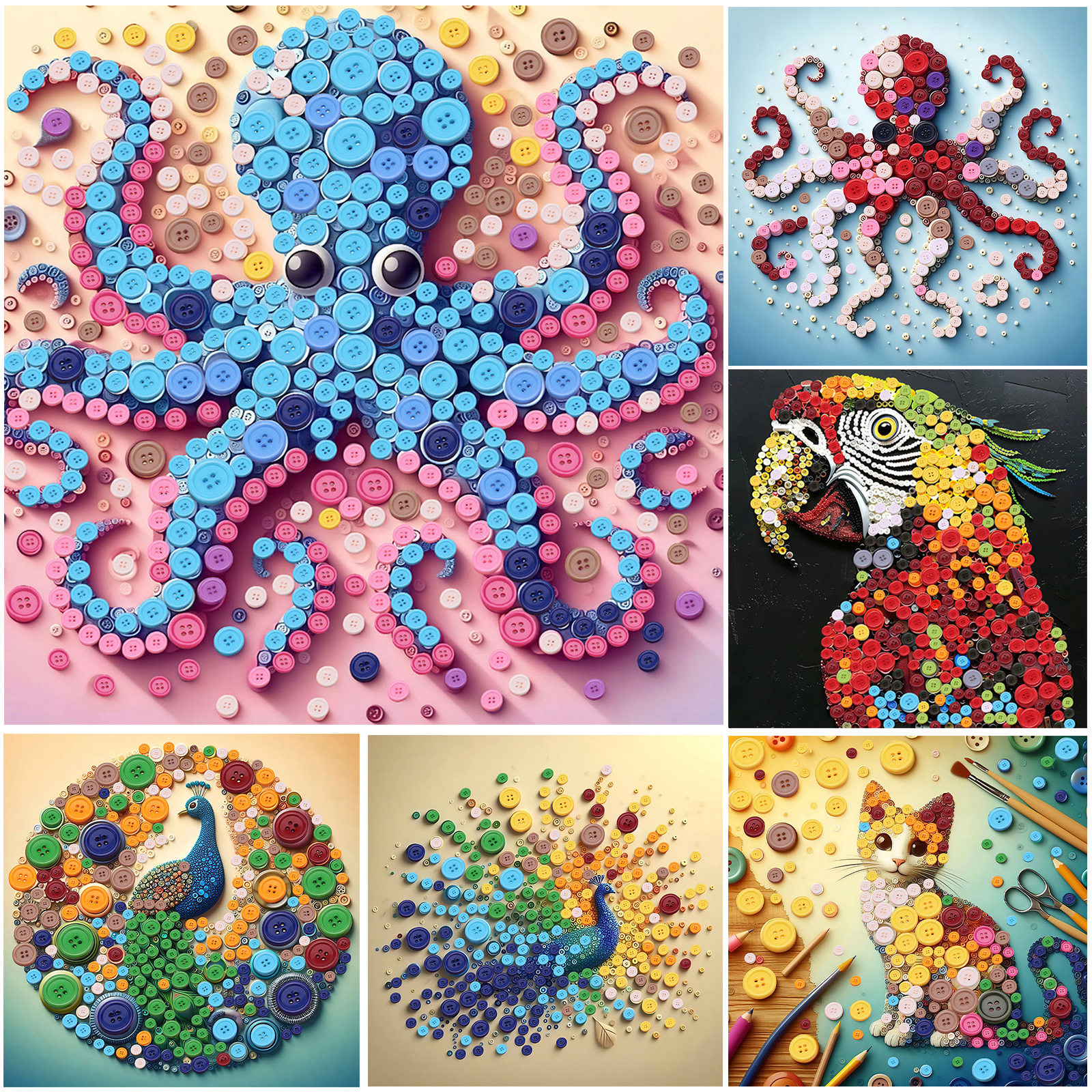 Animal DIY Resin Button Painti - Resin Craft For Beginners ulasan dan harga