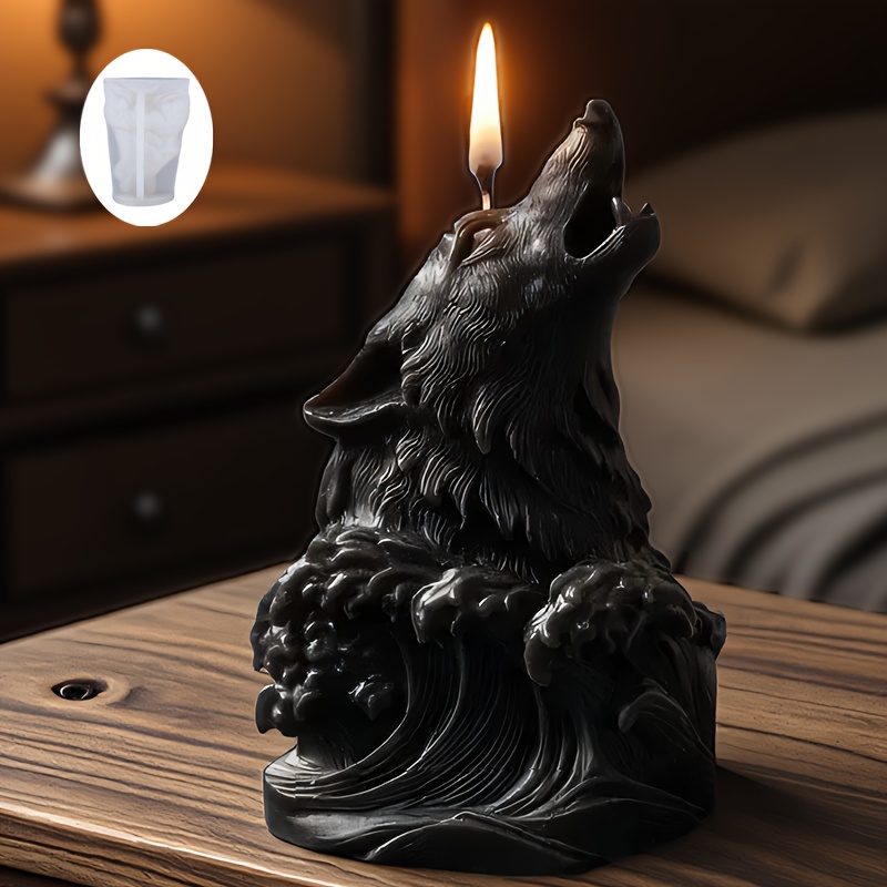 Dramatic Wolf and Ocean Wave C - Resin Ocean Wave Mold ulasan dan harga