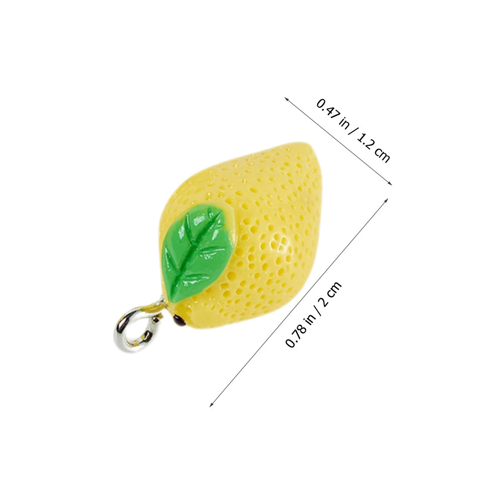 10Pcs Mini Lemon Charms Resin  - Resin Crafts Diy ulasan dan harga