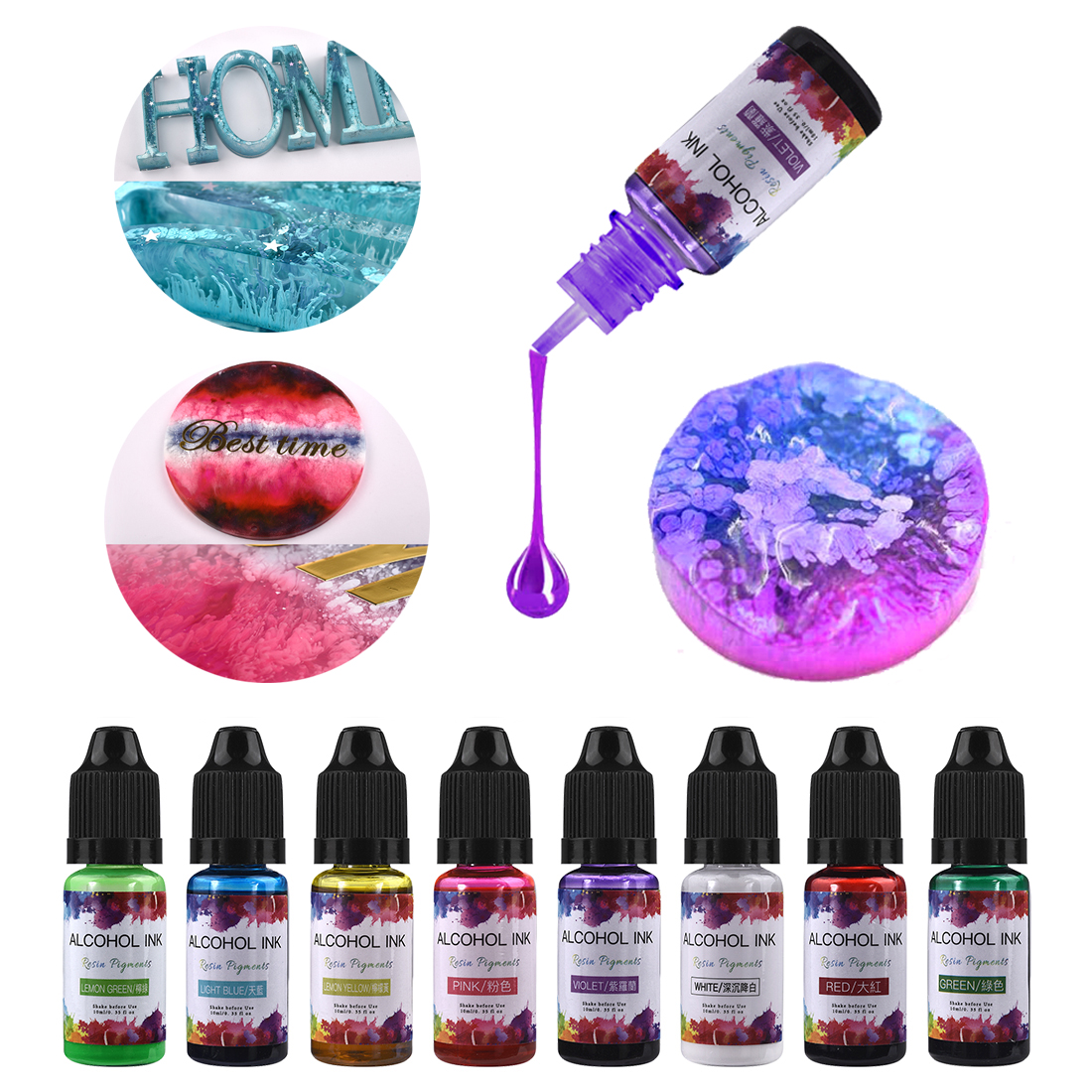 10ml/15ml Art Ink Alcohol Resi - Resin Dye Alcohol ulasan dan harga