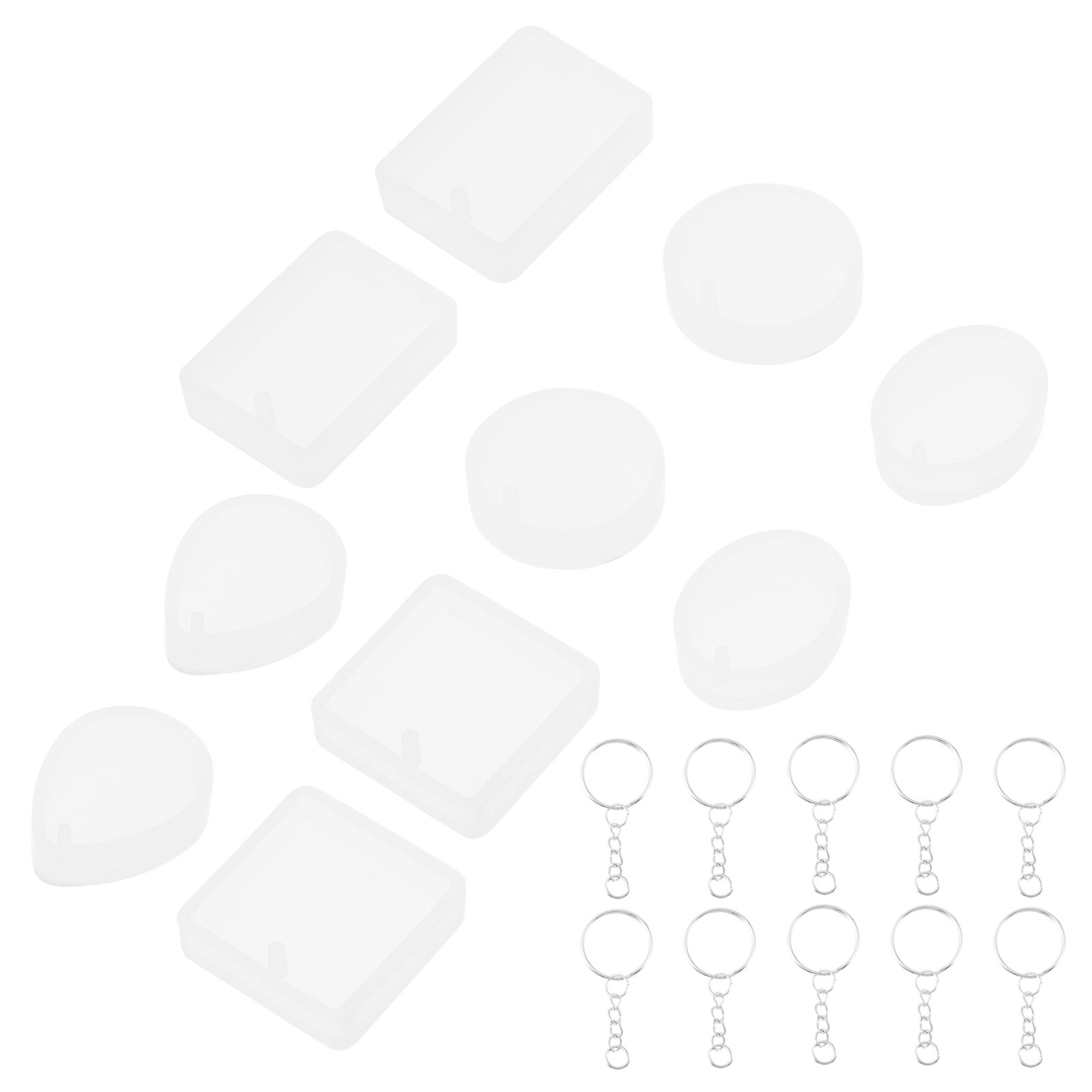 10pcs Pendant Mold Set Silicon - Resin Crafts Diy ulasan dan harga