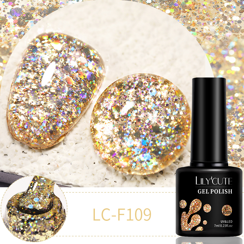 LILYCUTE 7ml 6Pcs/Set Glitter  - Resin Glitter Pack ulasan dan harga