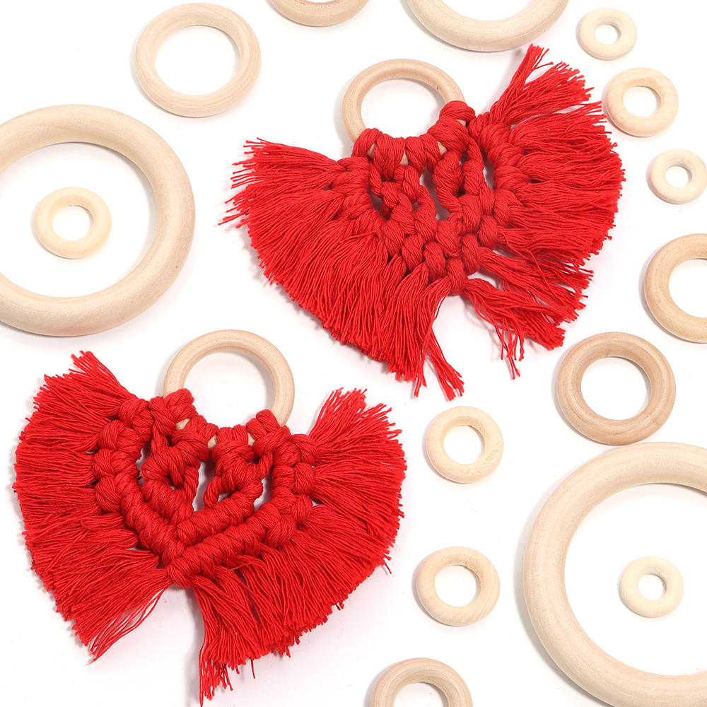 2-10pcs/lot Round Natural Wood - Wood Ring Blank ulasan dan harga
