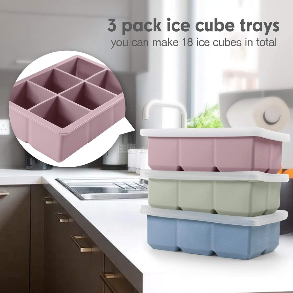 Large Silicone Ice Cube Trays  - Silicone Mold Tray ulasan dan harga