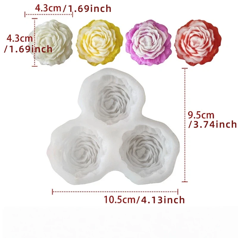 Peony Flower Candle Silicone M - Resin Craft Ideas ulasan dan harga